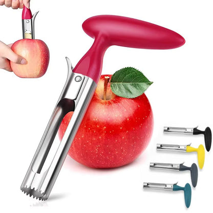 Premium Stainless Steel Apple Corer for Clean and Effortless Fruit Preparation