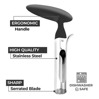 Premium Stainless Steel Apple Corer for Clean and Effortless Fruit Preparation