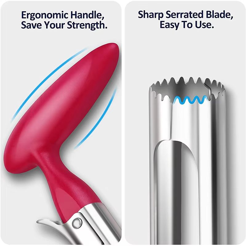 Premium Stainless Steel Apple Corer for Clean and Effortless Fruit Preparation