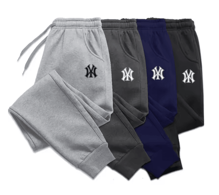 FlexWarm Mens Jogger Sweatpants Breathable Cotton Sports Pants