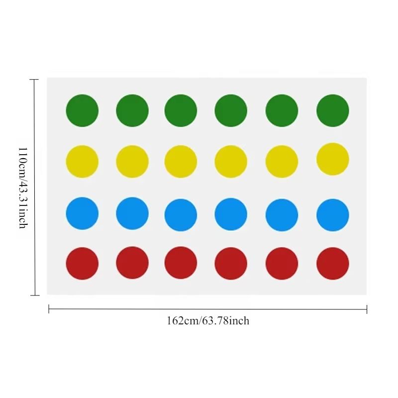 Active Indoor & Outdoor Party Fun Board Games for Kids, Adults, Family and Friends - Twist Body Games