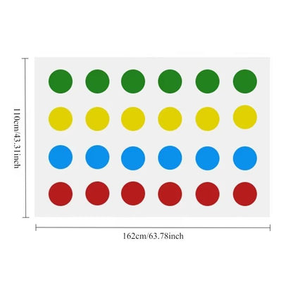 Active Indoor & Outdoor Party Fun Board Games for Kids, Adults, Family and Friends - Twist Body Games