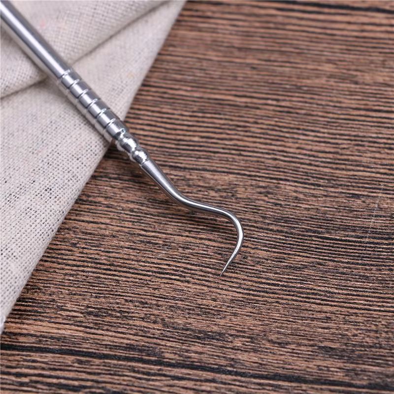 Stainless Steel Double End Dental Explorer Probe Professional Teeth Cleaning Tool