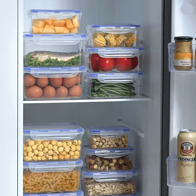 FreshLock Rectangular Food Storage Box Airtight Lunch Container with Lid