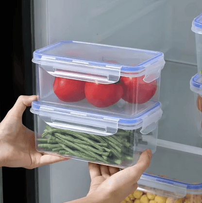 FreshLock Rectangular Food Storage Box Airtight Lunch Container with Lid