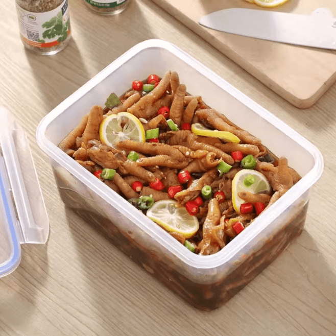 FreshLock Rectangular Food Storage Box Airtight Lunch Container with Lid