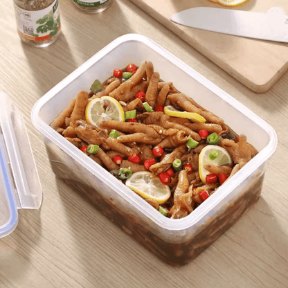 FreshLock Rectangular Food Storage Box Airtight Lunch Container with Lid