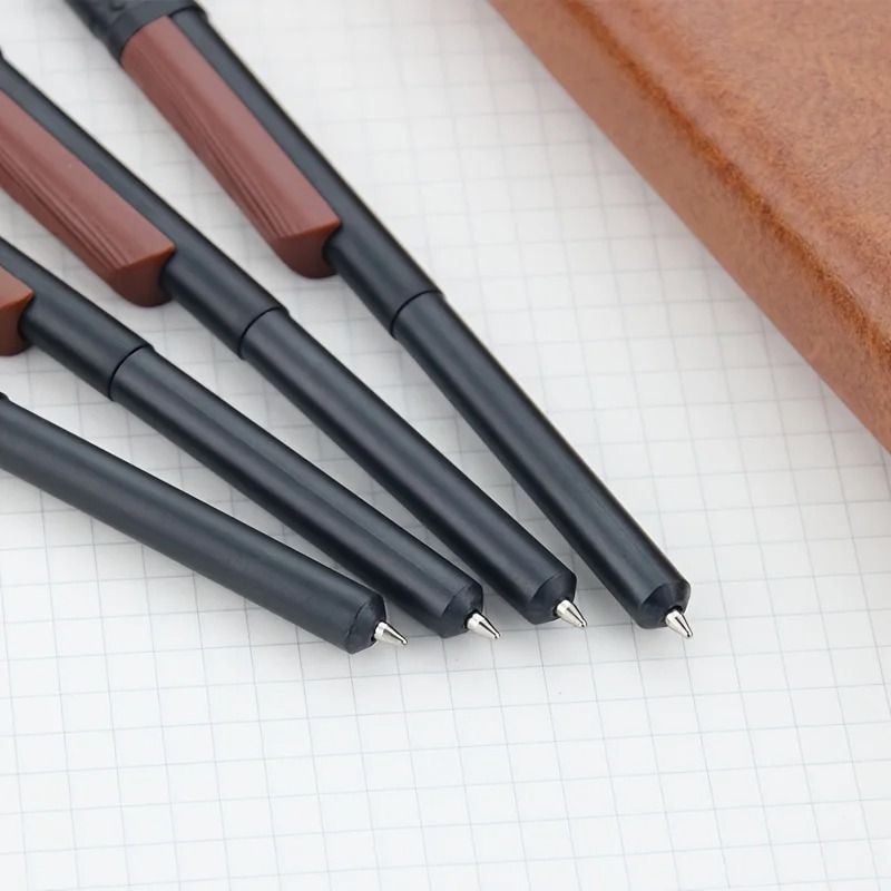 Gun Shaped Ballpoint Pens Set of 5 Unique Smooth Writing Novelty Office Pens
