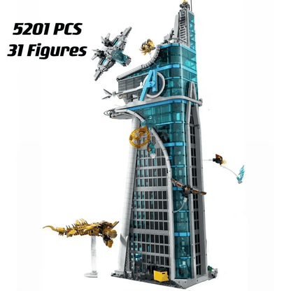 Marvel Classic Tower Building Blocks Architecture Set 5201 Pieces