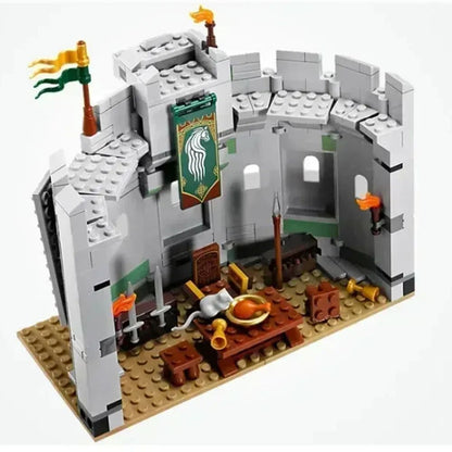 MOC Battle of Helms Deep Fantasy Building Blocks Action Figure Model Set
