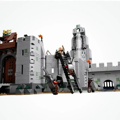 MOC Battle of Helms Deep Fantasy Building Blocks Action Figure Model Set