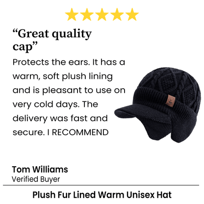 Thermal Knit Winter Hat Built for Freezing Days, Thick Insulated Beanie with Soft Lining