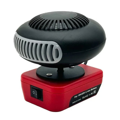Portable Lithium Electric Power Warm Air Blower Fan Heater, Hot&Cold Dual Mode for Versatile Comfort