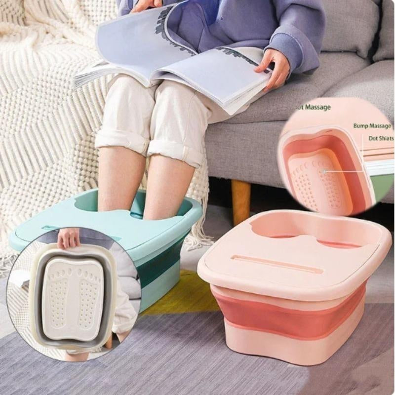 Foldable Footbath Massage Bucket, Household Spa Foot Bath Bucket, Folding Pedicure Soaking Basin Bathtub