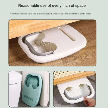 Foldable Footbath Massage Bucket, Household Spa Foot Bath Bucket, Folding Pedicure Soaking Basin Bathtub