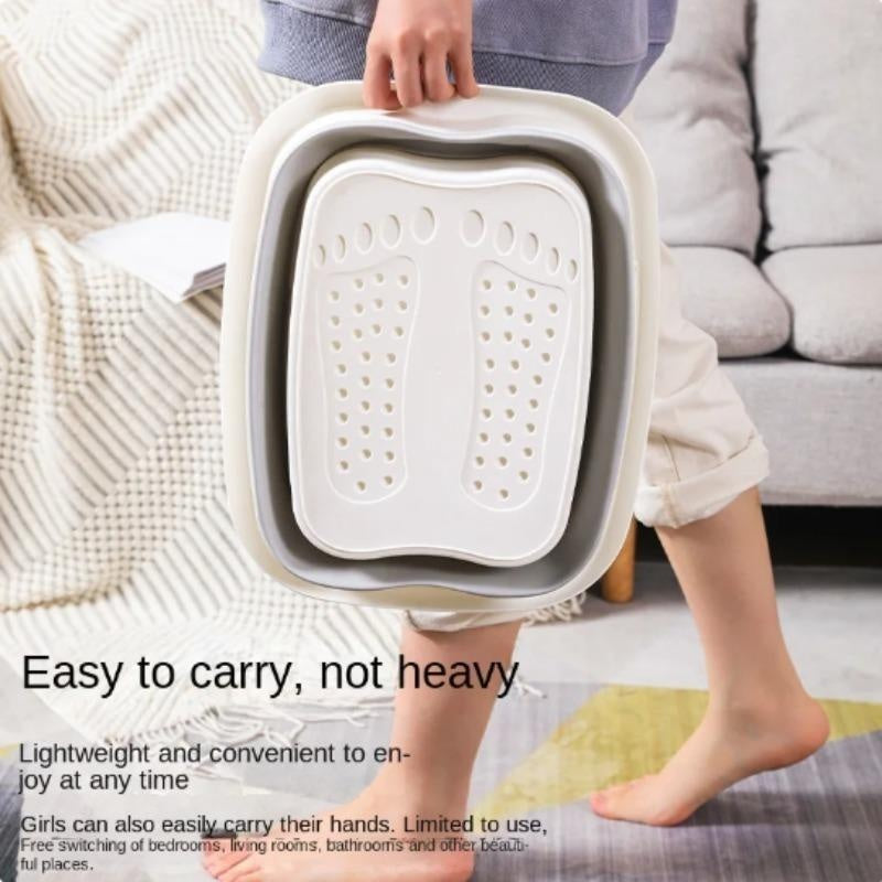 Foldable Footbath Massage Bucket, Household Spa Foot Bath Bucket, Folding Pedicure Soaking Basin Bathtub