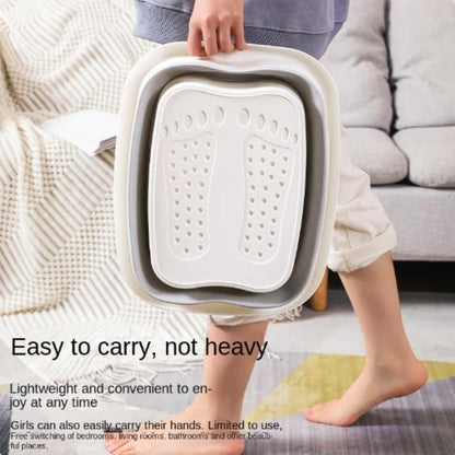 Foldable Footbath Massage Bucket, Household Spa Foot Bath Bucket, Folding Pedicure Soaking Basin Bathtub