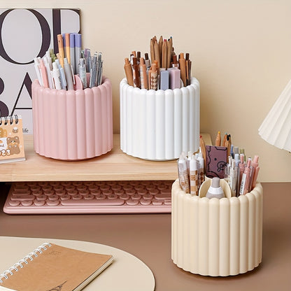 Desk Organizer Pen Holder, Modern Minimalist Space Saving Multi Functional Office Supplies