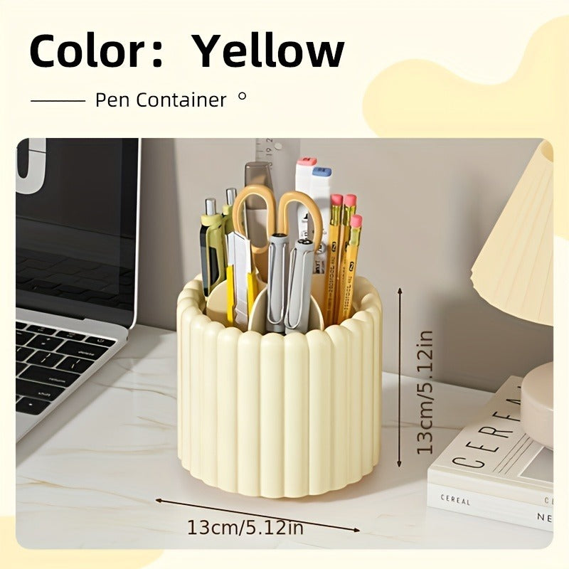 Desk Organizer Pen Holder, Modern Minimalist Space Saving Multi Functional Office Supplies