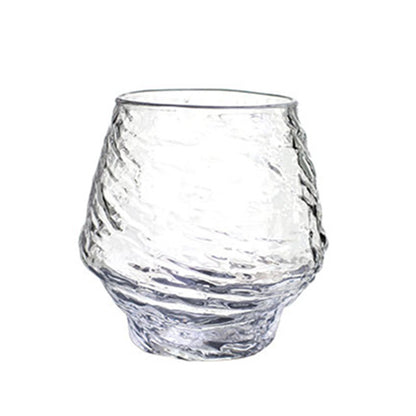 Hammer Pattern Whisky Cup, Hazy Air Wine Glass Snowflakes, Falling Whiskey Tumbler Brandy Wineglass Gift