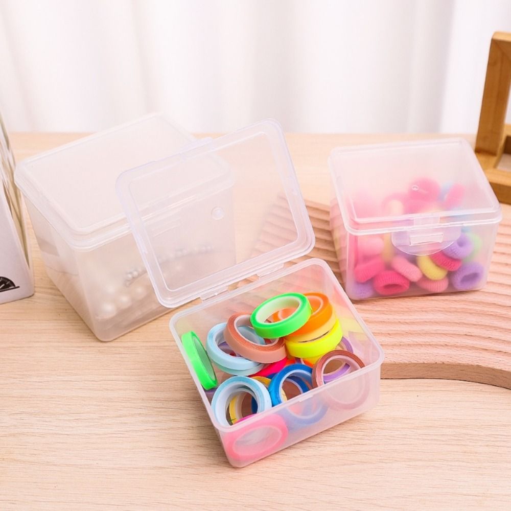 Multi-purpose Clear Storage Case, Rectangular Shape Box for Storing Jewelry, Headband Holder, Small Thing Container