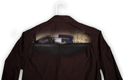 Hidden Pocket Safe Hanger Diversion Safe, Fits Under Hanging Clothes to Hide Valuables Securely at Home or Travelora