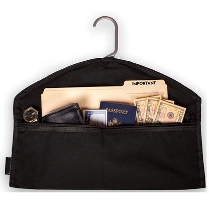 Hidden Pocket Safe Hanger Diversion Safe, Fits Under Hanging Clothes to Hide Valuables Securely at Home or Travelora