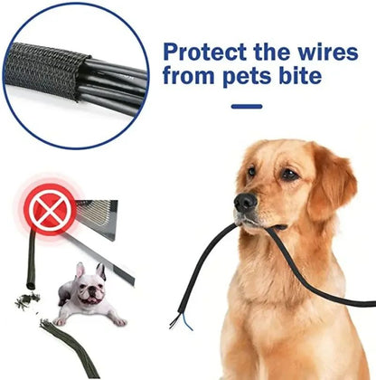 3M Expandable Braided Cable Sleeve 19 mm – Black PET Wire Protection & Cable Management Tubing