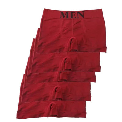 5 Pack Mens High Elastic Boxer Briefs – Lightweight Breathable Comfort Fit
