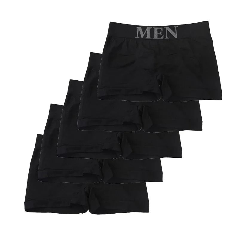 5 Pack Mens High Elastic Boxer Briefs – Lightweight Breathable Comfort Fit