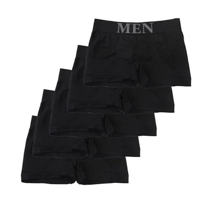 5 Pack Mens High Elastic Boxer Briefs – Lightweight Breathable Comfort Fit
