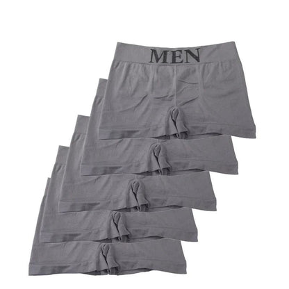 5 Pack Mens High Elastic Boxer Briefs – Lightweight Breathable Comfort Fit