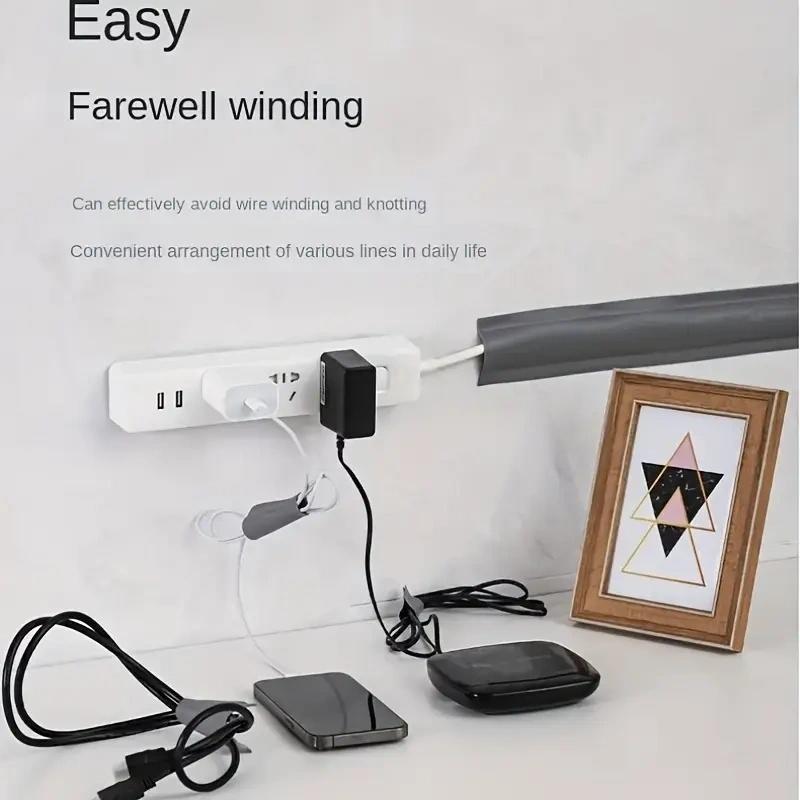 Cable Hider for TV Wall, Paintable Wire Cords Covers, Cable Concealer, Wall Cable Raceway, Cord Hider for Cable