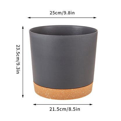 Self Watering Plant Pots, Automatic Plastic Flowerpot, Bottom Watering Planters with Saucer for Indoor Outdoor Plants