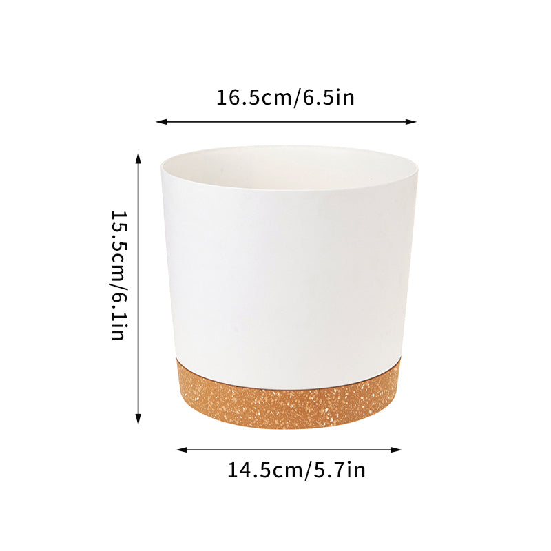 Self Watering Plant Pots, Automatic Plastic Flowerpot, Bottom Watering Planters with Saucer for Indoor Outdoor Plants