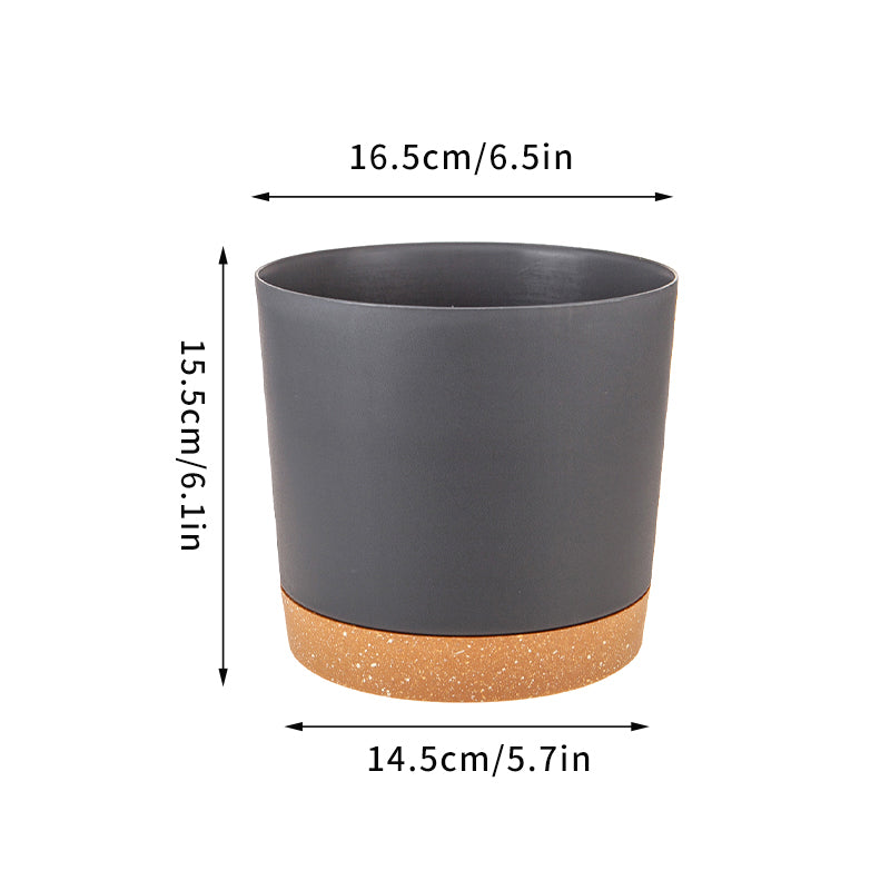 Self Watering Plant Pots, Automatic Plastic Flowerpot, Bottom Watering Planters with Saucer for Indoor Outdoor Plants