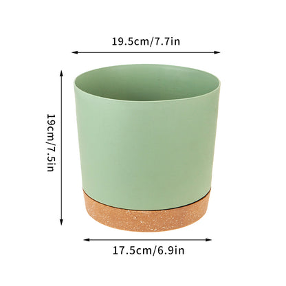 Self Watering Plant Pots, Automatic Plastic Flowerpot, Bottom Watering Planters with Saucer for Indoor Outdoor Plants