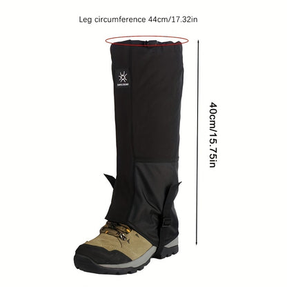 Outdoor Waterproof Leg Gaiter, Mountaineering Snow Cover for Hiking, Snow Village Leg Cover for Snow and Sand Prevention