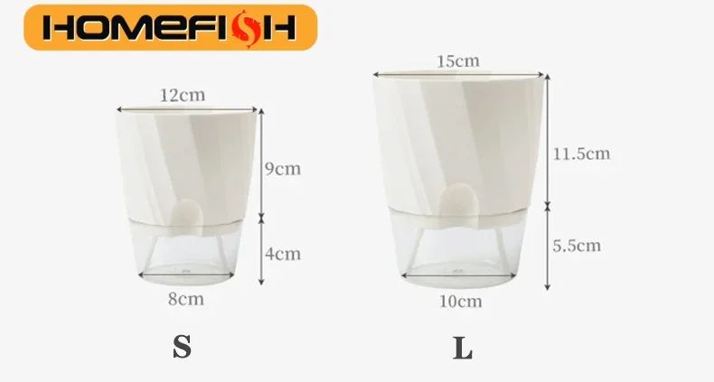 Self Watering Transparent Flower Pot