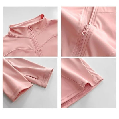 Quick Dry Long Sleeve Yoga Fitness Jacket for Women