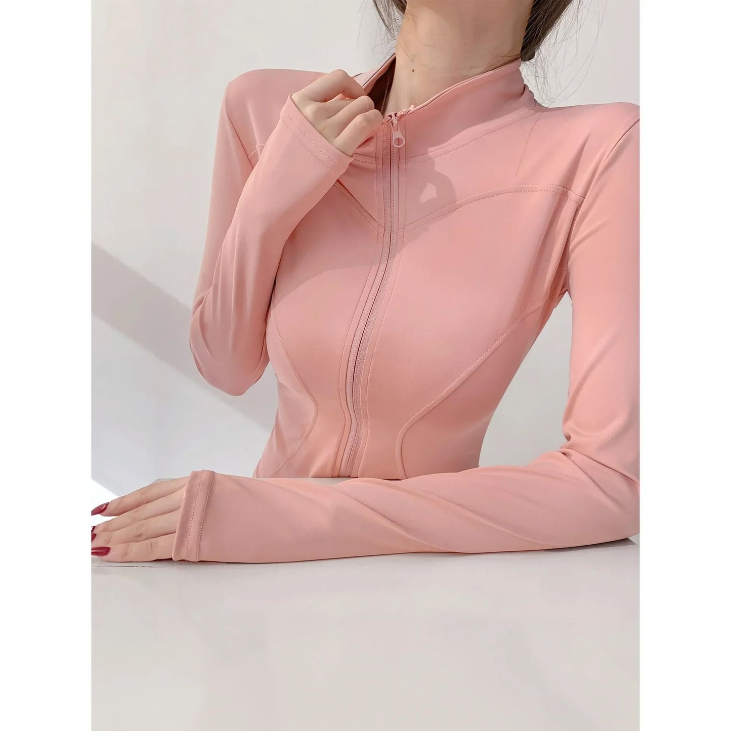 Quick Dry Long Sleeve Yoga Fitness Jacket for Women