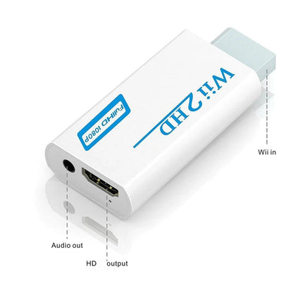 Wii to HDMI 1080P Converter Adapter for Full HD TV & Monitor