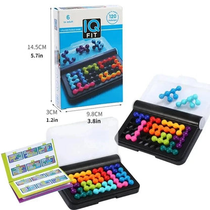 120 Challenges IQ Pyramid Puzzle Board Game for Kids