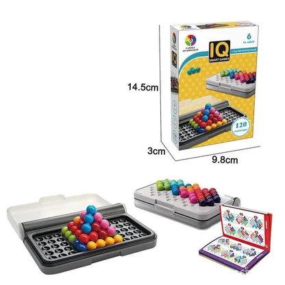 120 Challenges IQ Pyramid Puzzle Board Game for Kids