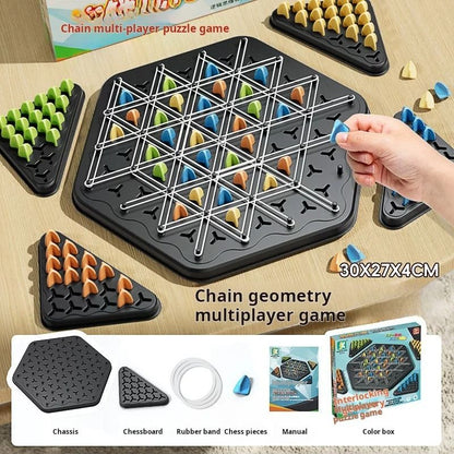 Triggle Triangle Strategy Board Game for Family Play