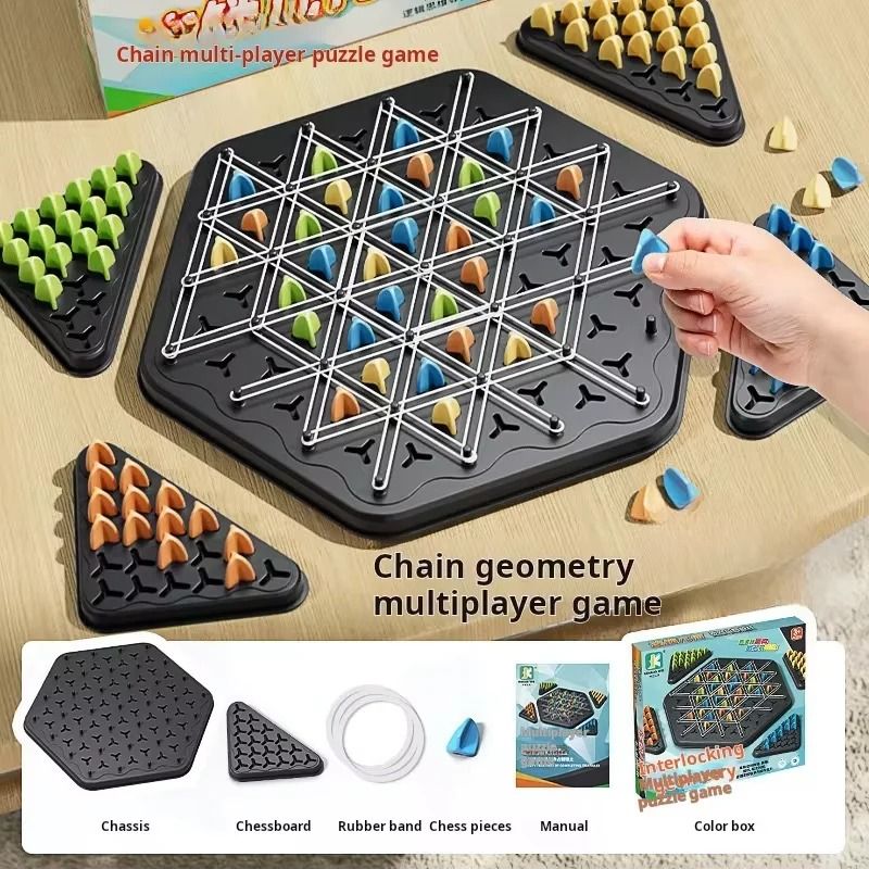 Triggle Triangle Strategy Board Game for Family Play