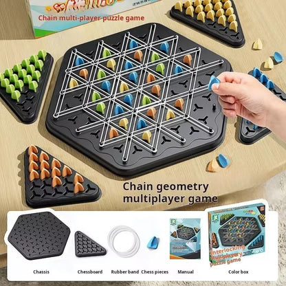 Triggle Triangle Strategy Board Game for Family Play