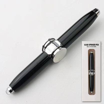 Fashionable Office Supplies LED Pen Fingertip Gyro Rotating Decompression Metal Ballpoint Pen