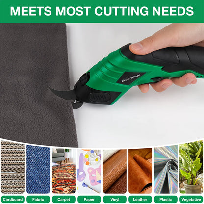 Cordless Electric Scissors, USB Rechargeable, Sewing, Leather Cardboard Cutting Tools, Tufting Scissors for Home Use