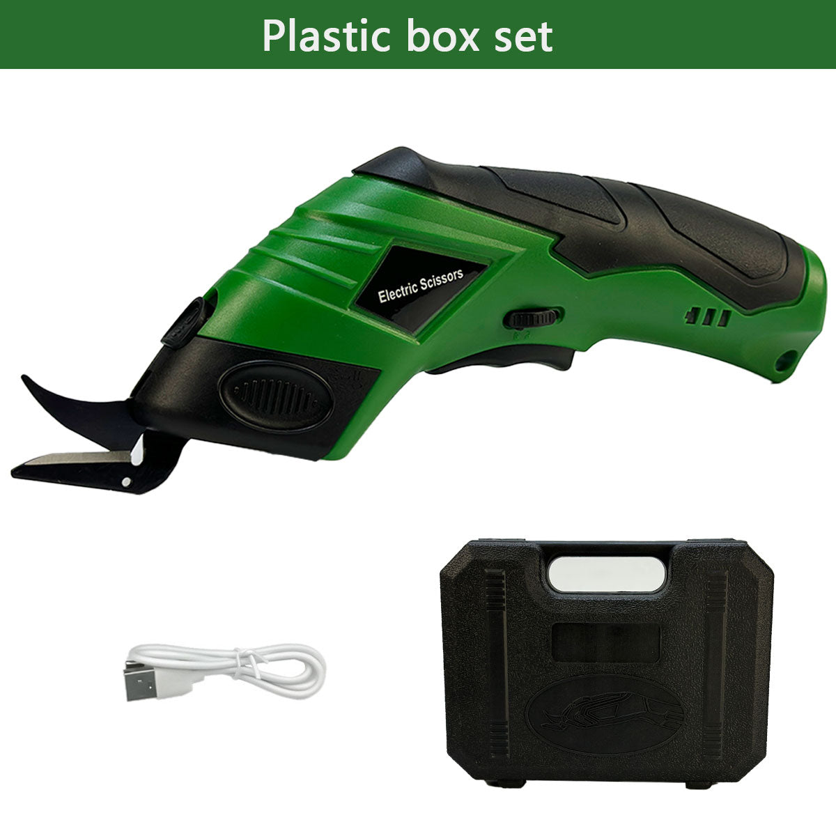 Cordless Electric Scissors, USB Rechargeable, Sewing, Leather Cardboard Cutting Tools, Tufting Scissors for Home Use
